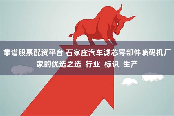靠谱股票配资平台 石家庄汽车滤芯零部件喷码机厂家的优选之选_行业_标识_生产