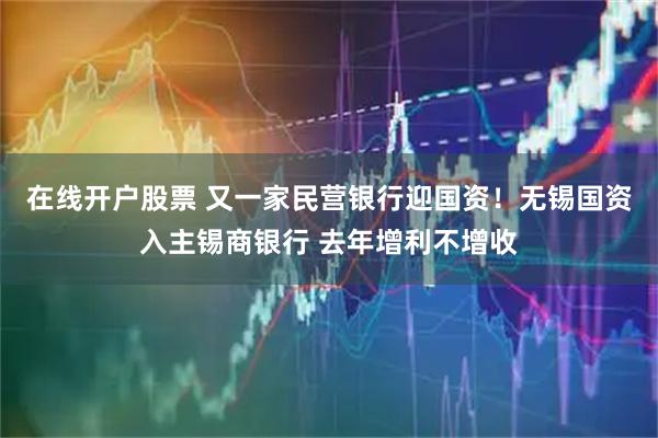 在线开户股票 又一家民营银行迎国资！无锡国资入主锡商银行 去年增利不增收