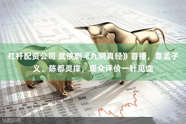 杠杆配资公司 武侠剧《九阴真经》首播，靠孟子义、陈都灵撑，观众评价一针见血